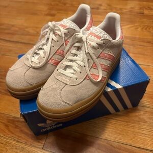 Adidas Suede Gazelle with Pink Accents